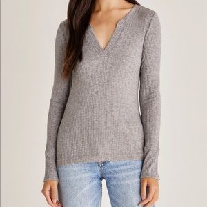 Z Supply Ezri Rib Long Sleeve Top